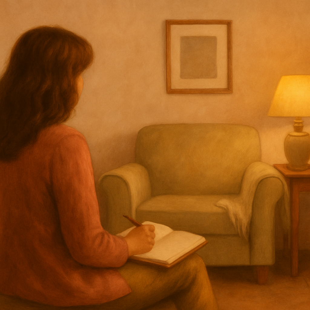 Cris acolhendo no divã